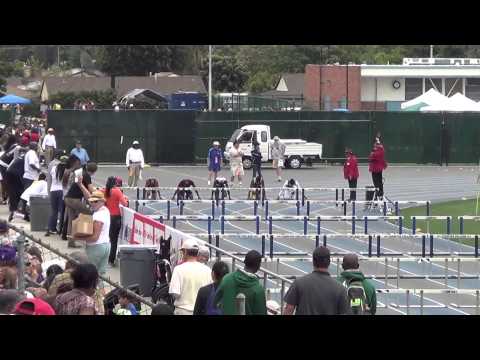 T Rios - VarB 110m H at CIF SS D1 Finals - 5-24-14