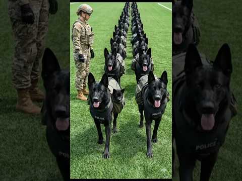 Girl Training K9 dogs in American Academy 😱😱#K9Training #WorkingDog #DogTraining