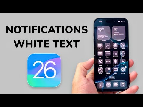 How To Fix Notifications White Text On Black After iOS 26