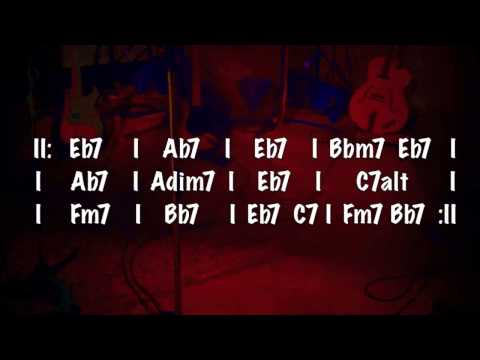 Jazz Blues Backing Track (Eb)