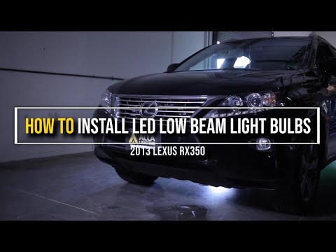 How to replace Low Beam Headlight Bulbs on a 2007 - 2015 Lexus RX350?