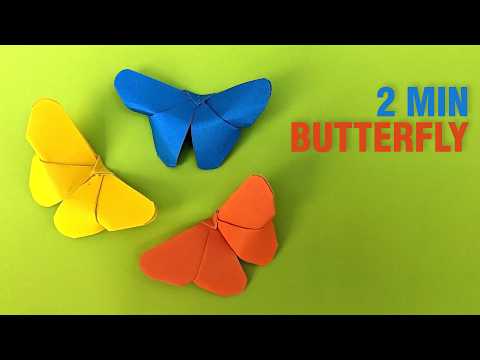 Easy Origami Butterfly In only 2 Minutes | Creative Hands