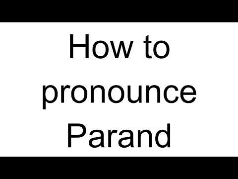 How to Pronounce Parand (Arabic)