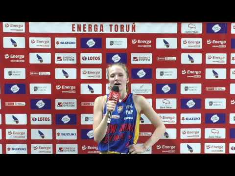 Magdalena Szymkiewicz   po meczu Energa Torun   VBW Arka Gdynia