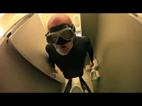 Freediver Herbert Nitsch in a Toilet Dive