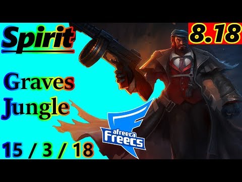 Spirit as Graves Jungle - S8 Patch 8.18 - KR Master - Full Gameplay