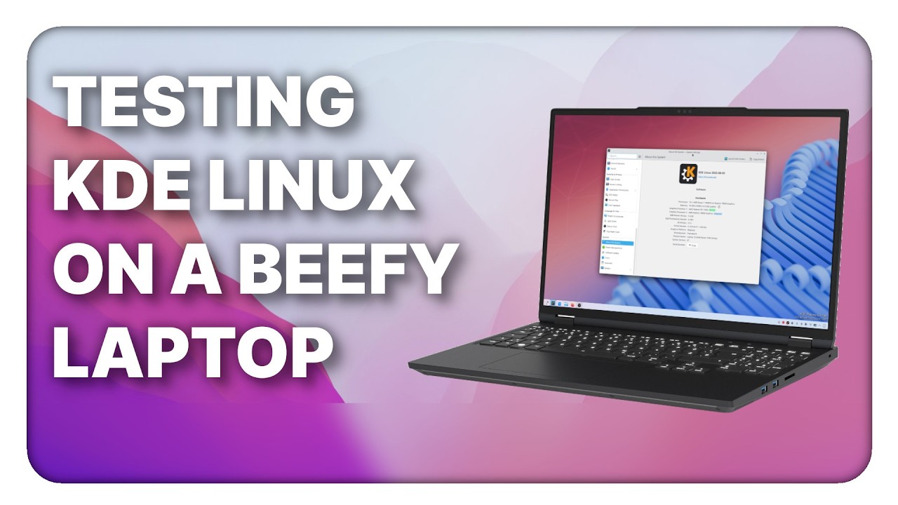 Testing KDE LINUX ALPHA on REAL hardware: Tuxedo Stellaris 16 Gen 7 !
