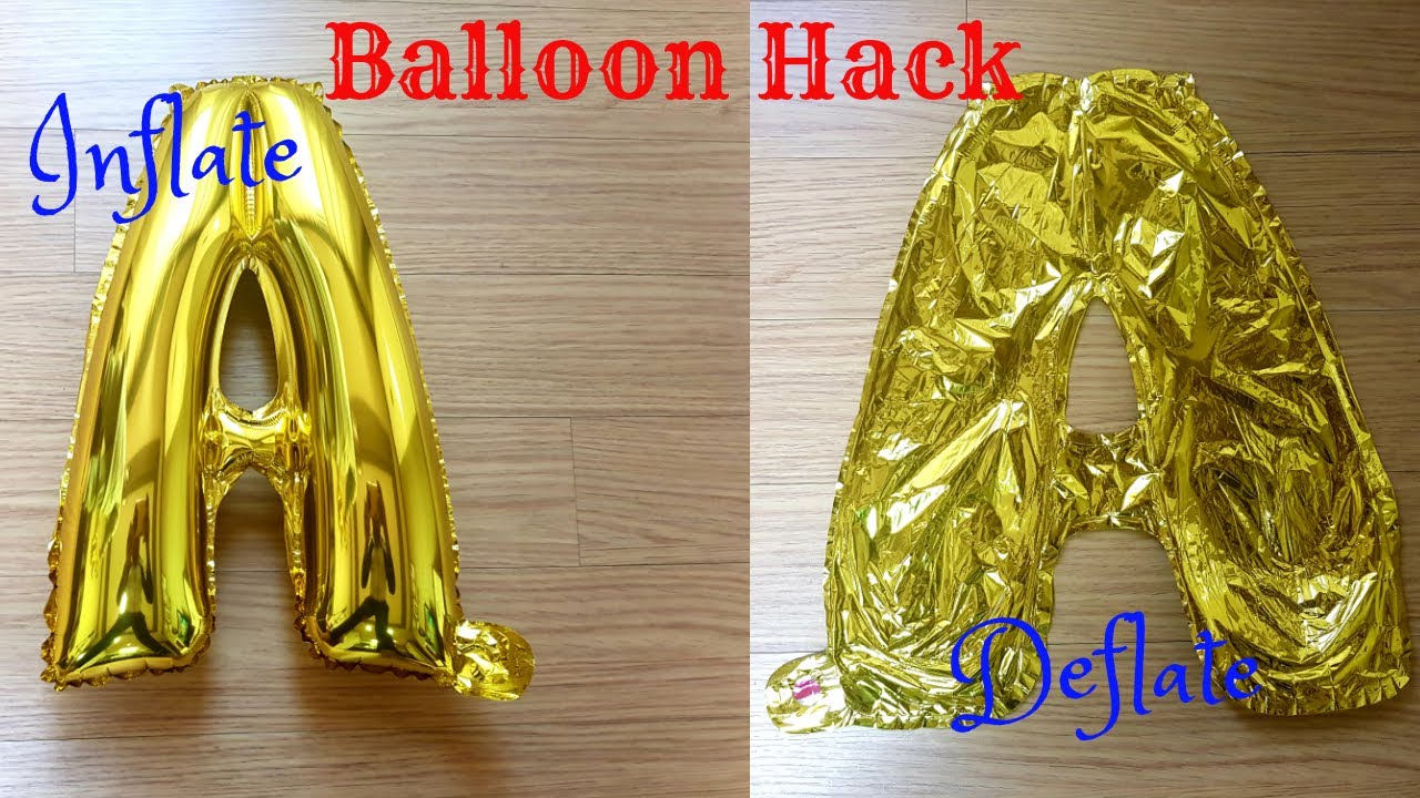How To Deflate a Foil Balloon | How To Release Air From a Foil Balloon