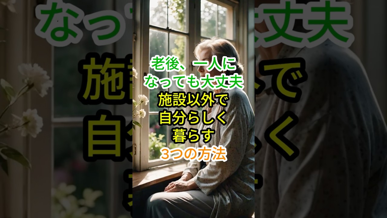 「老人ホームしかない」と諦める前に。安心できる終の棲家の選び方 #人生の黄金期 #黄昏 #シニア動画