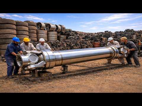 Repairing Process Of Truck Broken Wheel Axle | Over Loaded Truck