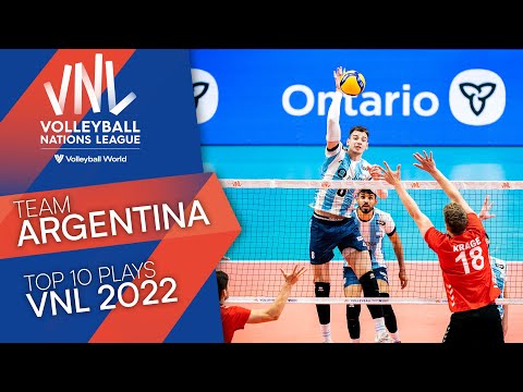 Волейбол Team Argentina : Their Top Plays at the VNL 2022!