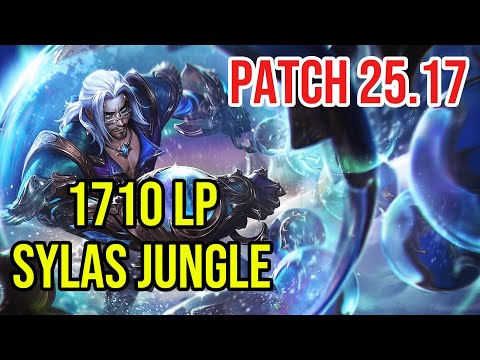 1710 LP Sylas Jungle | Challenger Full Gameplay | Patch 25.17