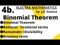 4b Binomial Theorem IIT JEE Maths Jk Saxena