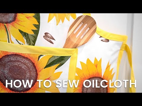 How To Sew Oilcloth | Working with This RETRO Fabric