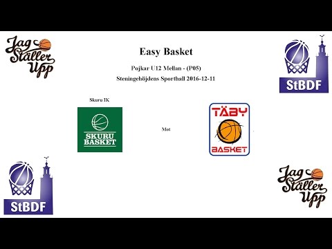 Skuru Basket (P05) mot Täby Basket - EB - 2016-12-11