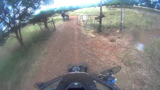 preview picture of video 'Rorkes drift lodge farm road via motorcycle'
