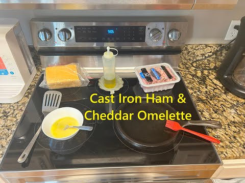 Cast Iron Griddle Omelette #cooking #egg #breakfast #youtube #howto #new #camping #fire #cook #fun
