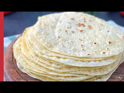 3-INGREDIENT Easy Lavash Bread Recipe | Turkish FlatBread [NO OVEN & NO YEAST] ✅