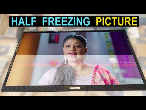 Freezing Image Problem In Half of the Screen | Flickering Image Walton LED TV M238HVNO1.0 AUO Panel