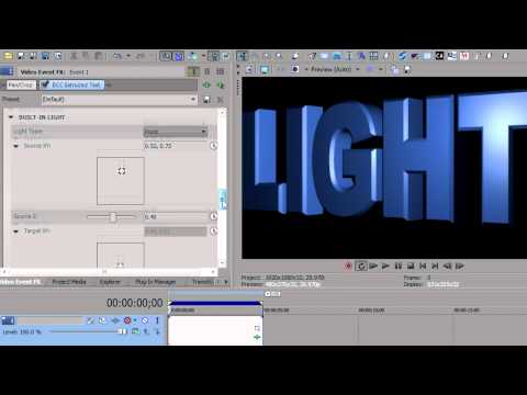 Lights and Shadows in Sony Vegas Pro