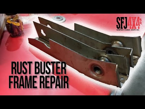 UNBOXING - Rust Buster Frame Repair - YJ Shackle Kit