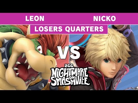 2GG NoS - Leon (Bowser) Vs Demise | Nicko (Shulk) Losers Top 8 - Smash Ultimate