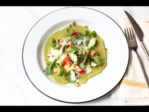 Quick & Easy Green Chickpea Flatbreads (Gluten free, Vegan)