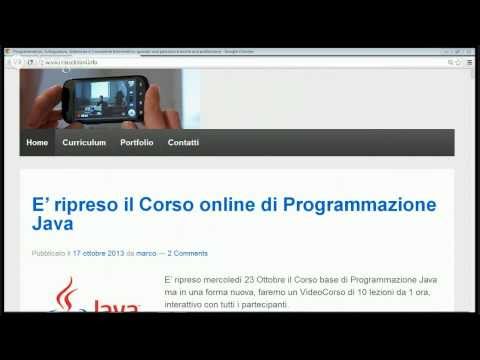 Corso Programmazione Java - 7 lezione - Analisi di una Classe