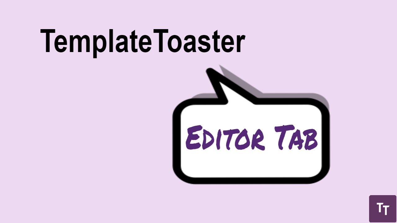 Editor Tab | TemplateToaster Website Builder
