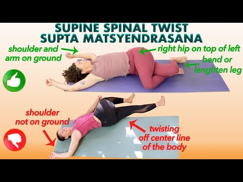 Supine Spinal Twist Stretch & Benefits - Supta Matsyendrasana