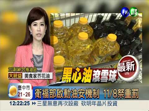 衛福部啟動油安機制 11/8祭重罰