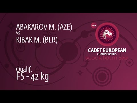 Qual. FS - 42 kg: M. ABAKAROV (AZE) df. M. KIBAK (BLR), 6-0