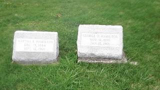 preview picture of video 'Martha and George Hamilton tombstones April 14 2015'