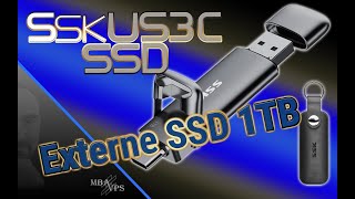 SSK 1Tb SSD mit USB A & C getestet *feines kompaktes Teil*
