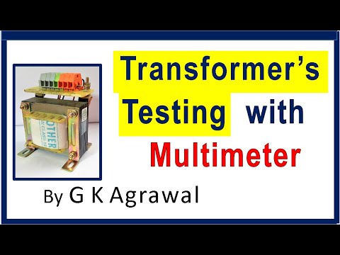 Transformer testing with multimeter at home Video