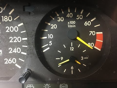 Simulated engine abuse, testing the W124 red line cutout