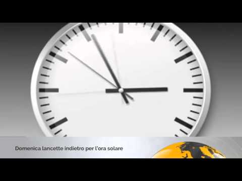 Domenica lancette indietro per l’ora solare