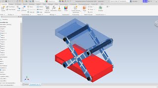 AUTODESK INVENTOR TUTORIAL OF A SCISSOR LIFT