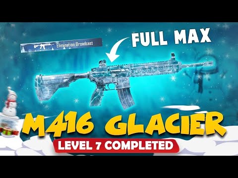 Finally Upgraded My M4 Glacier Level 5😍| M416 Glacier to Hit Effect✨🔥