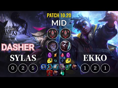 SHG Dasher Sylas vs Ekko Mid - KR Patch 10.20