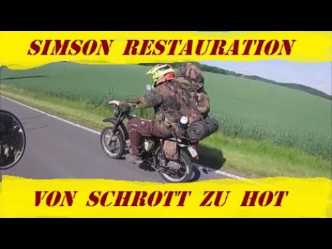 Simson Restauration VON SCHROTT ZU HOT