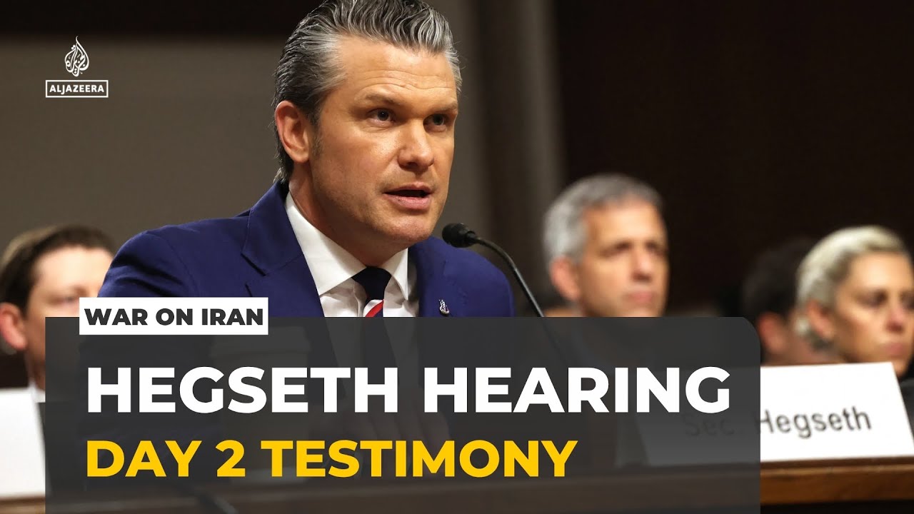 Iran war congressional hearing: Pete Hegseth faces day 2 of testimony on Capitol Hill