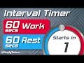 60 Sec Work 60 Sec Rest Interval Timer 60 60 Interval Timer Up To 60 Reps