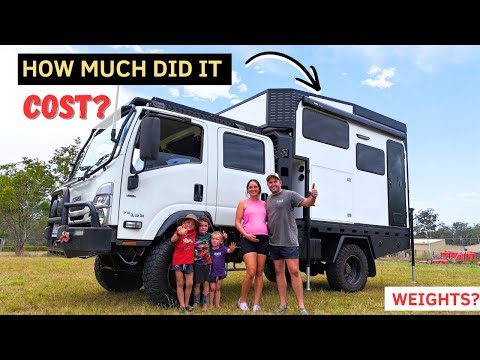 COST BREAKDOWN/ WEIGHTS REVEALED - D.I.Y TRUCK CAMPER BUILD FOR FULLTIME LIVING - FAMILY OF SIX EP11