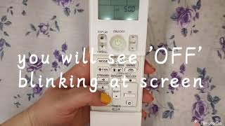 How to set Daikin AC Timer ON and Timer OFF | ON and OFF time set of DAIKIN AC unit |