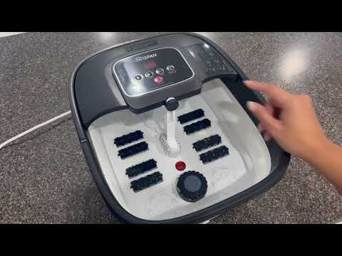 HOSPAN Collapsible Foot Spa with Heat, Bubble, Red Light, and Temperature Control Review