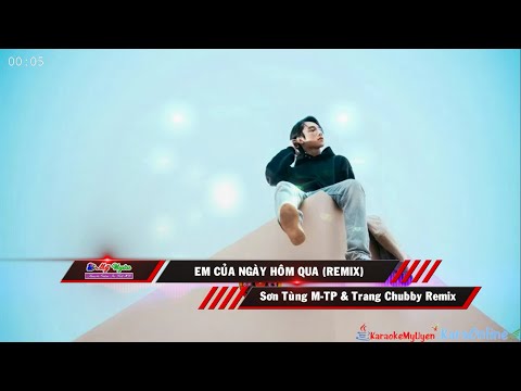 Karaoke | Em Của Ngày Hôm Qua (Remix) - Tone Nam (Sơn Tùng M-TP & DJ Rum Barcadi)