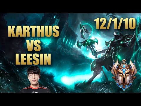 GRF Tarzan Karthus Jungle Vs Leesin - KR Challenger Patch 9.20