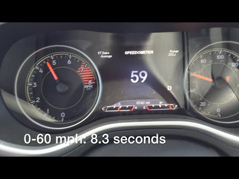 2016 Jeep Cherokee Trailhawk V6 0-60 mph