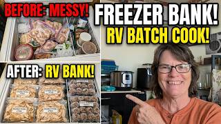 Batch Cooking & Freezer Banking for RV Living | Clean Out + Vacuum Seal Prep!